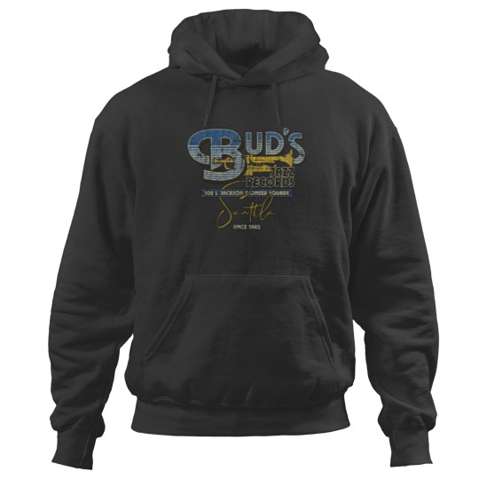 Discover Bud's Jazz Records Seattle Hoodies