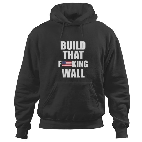 Discover Build The Wall Donald Trump Rally Hoodies