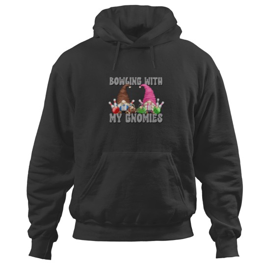 Discover Kids Bowling With My Gnomies Funny Saying Gnome Graphic Tee 6277 Hoodies