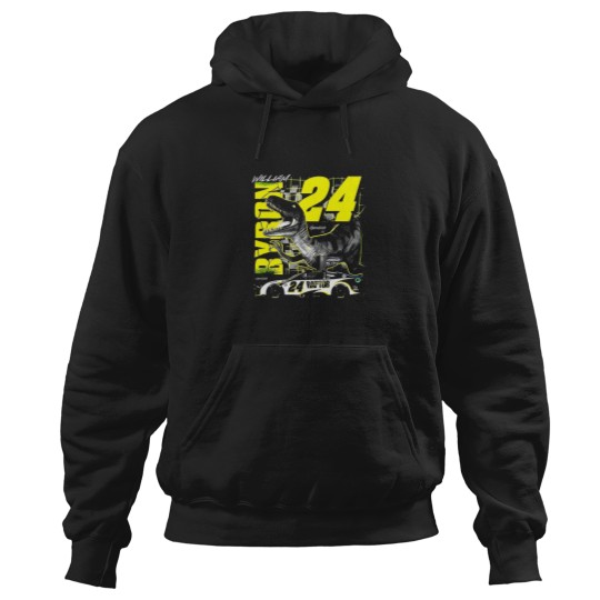 Discover William Byron 24 Raptor Dinosaur Hoodies