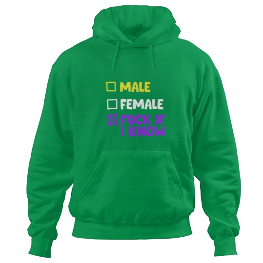 Discover Funny Transgender Nonbinary LGBTQ Hoodies