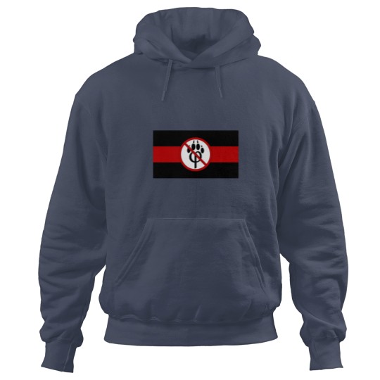 Discover Anti-furry flag Active Anti-furry flag Active Hoodies