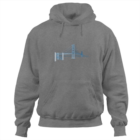 Discover Golden Gate Bridge Eiffel Tower Building Hoodies