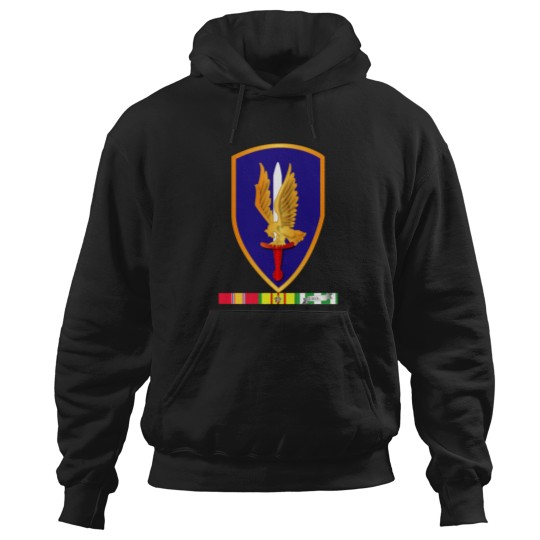 Discover Army 1st Aviation Brigade Vietnam w SVC wo Txt Hoodies