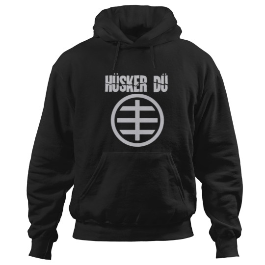 Discover Blue Husker Du Circle Logo Hoodies