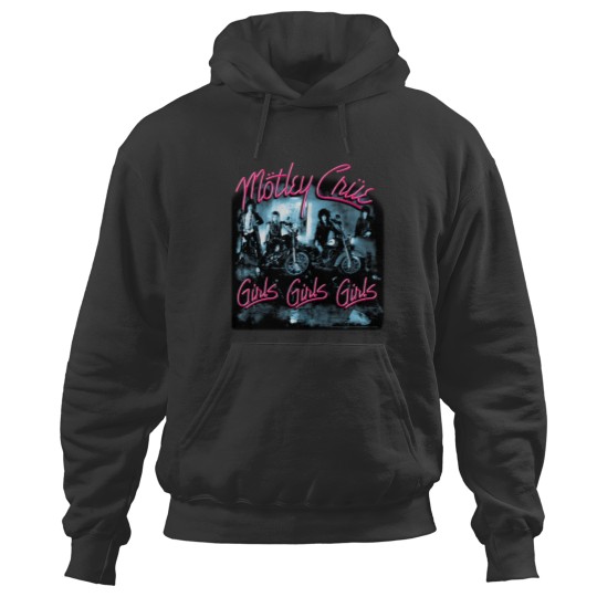 Discover Motley Crue Girls Girls Girls Hoodie - Black Design