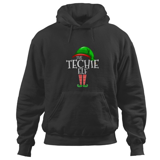 Discover The Techie Elf Family Matching Group Christmas Gift Funny Hoodies