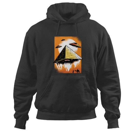 Discover Pyramid Ufo Design - Pyramid Ufo - Hoodies