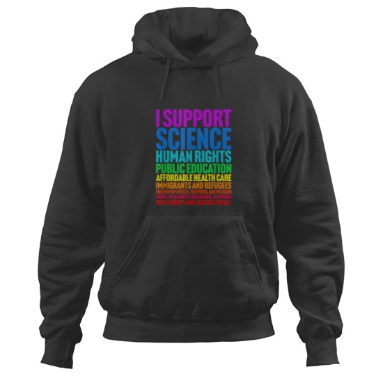 Discover I Support Progressive Liberal Democratic Causes Hoodies