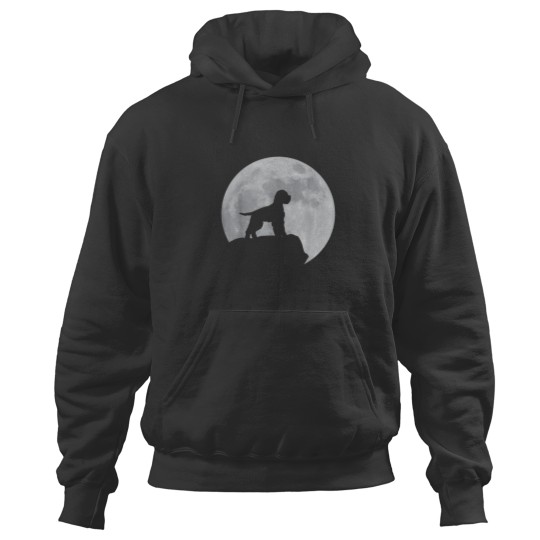 Discover Moon And Dog Silhouette Lagotto Romagnolo Hoodies