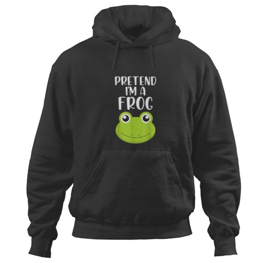 Discover Pretend Im A Frog Head Low Budget Halloween Costume Hoodies