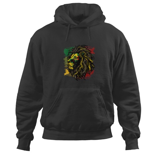 Discover Jamaican Lion Jamaican Rasta Flag Lion Of Judah Reggae Music 4899 Hoodies