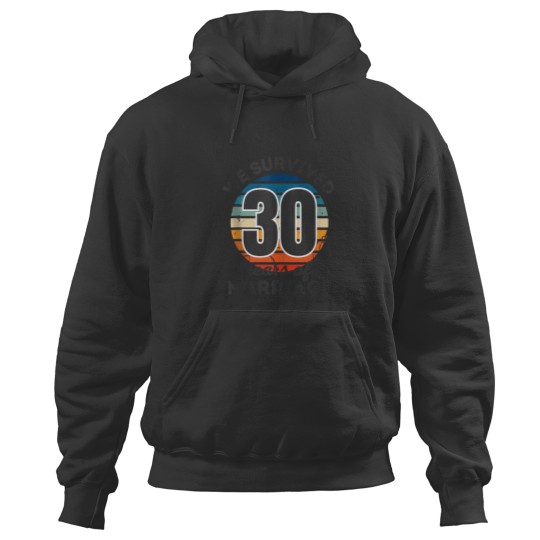 Discover We Survived 30 Years Of Marriage Funny Matching Couples 2737 Hoodies