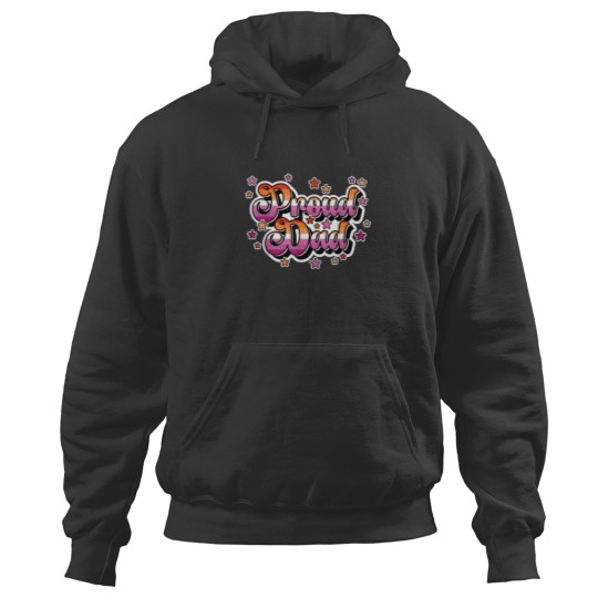 Discover Proud Dad Of A Lesbian Daughter LGBTQ Gay Daughter Lesbian Hoodies