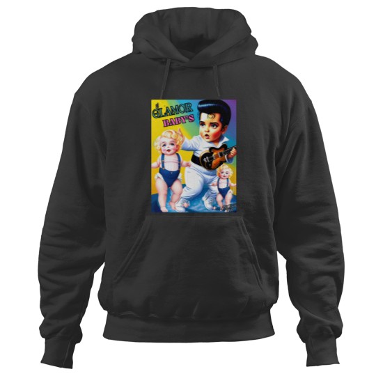 Discover Elvis  Marilyn’s Glamor Twins Rock the Dance Floor Sticker Hoodies