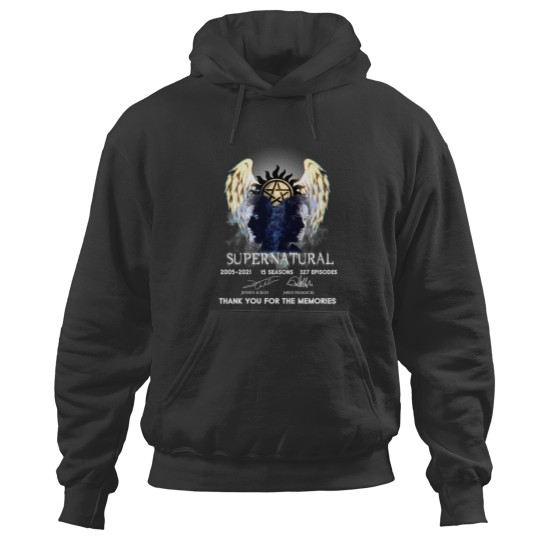 Discover Supernatural Thank You  Supernatural Signature Art  Supernatural Winchester Hoodies