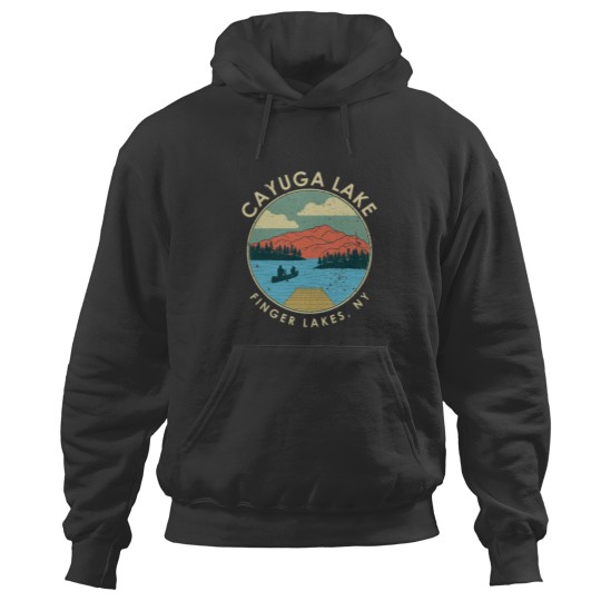 Discover Cayuga Lake Finger Lakes NY Newsss Yorksss graphic Hoodies