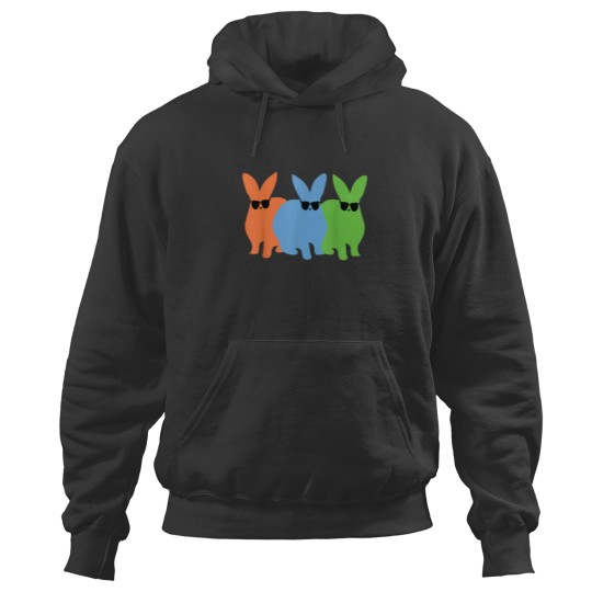 Discover easter bunny hip trio bunnies sunglasses easter sunday Hoodies