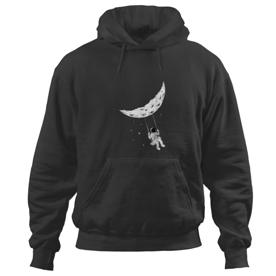 Discover Moon Swing Man On The Moon Space Astronomy Astronaut Hoodies