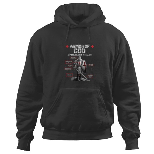 Discover Armor Of God Knight Templar For Men Hoodies