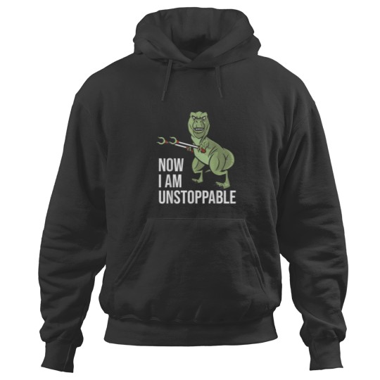 Discover Now I am Unstoppable Funny Dinosaur Grabber Claws Hoodies
