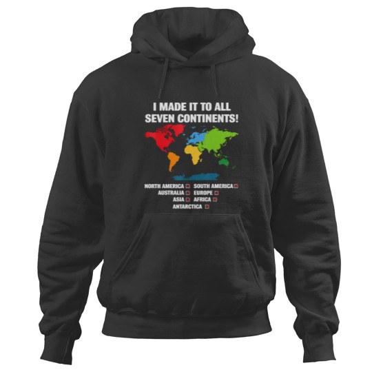 Discover world traveler seven continents 7 continents club white Hoodies