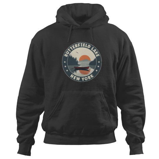 Discover Butterfield Lake Butterfield Lake New York Sunset Hoodies