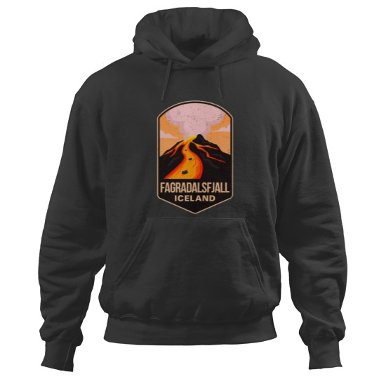 Discover Fagradalsfjall Iceland Volcano Eruption 2022 Hoodies
