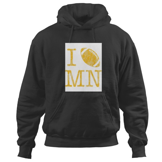 Discover Vintage-Sunday Funday T I Love Minnesota Football Hoodies