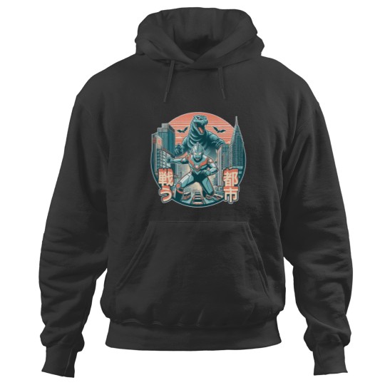 Discover Ultraman Vs Godzillá - Warzone 6 T-Shirt Hoodies
