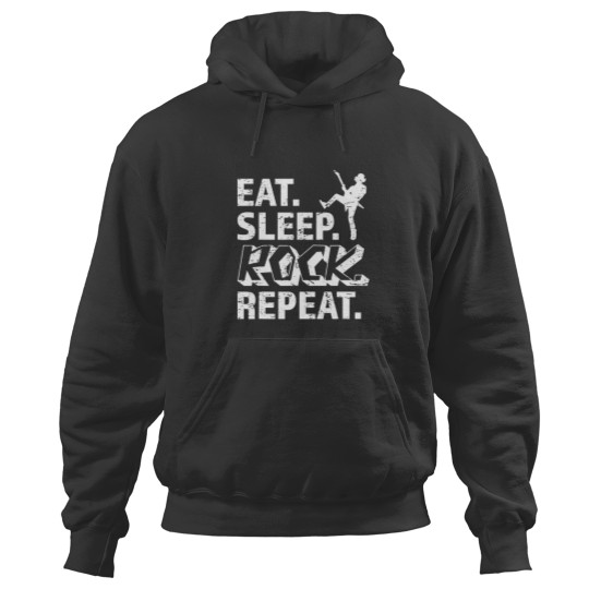Discover Eat Sleep Rock Repeat Metal Music Rocker Headbanger Hoodies