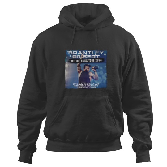 Discover Brantley Gilbert Off The Rails Tour 2024 Hoodies -