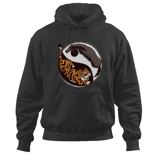 Discover Yin Yang Tiger Horse Ying Yang Hoodies