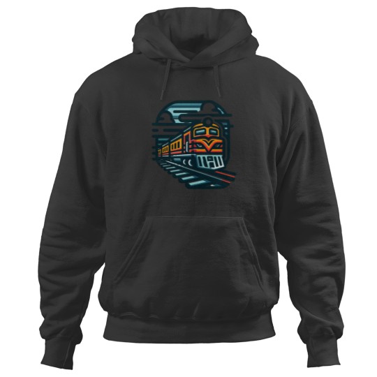 Discover railway logo Active Hoodies
