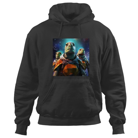 Discover Space Turtles Hoodies