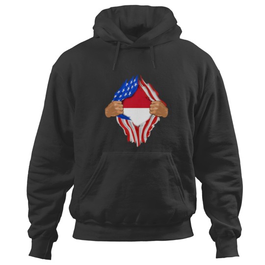 Discover Indonesian Blood Inside Me Indonesia Flag Gift Hoodies