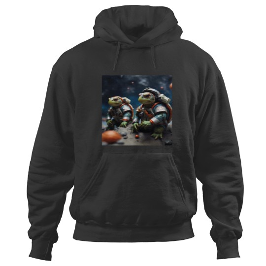 Discover Turtles in space uniforms Hoodies