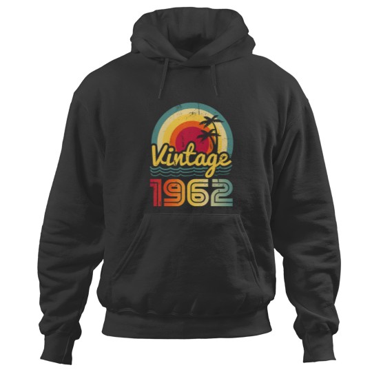 Discover Vintage 1962 Made in 1962 61st Birthday Hoodie