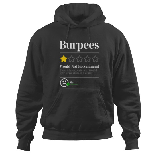 Discover Burpees Do Not Recommend 1 Star Rating Funny Gym Workout Tank Top Hoodies