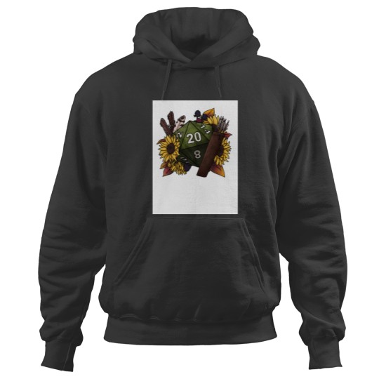 Discover Ranger Class D20 Tabletop Gaming Dice Hoodies