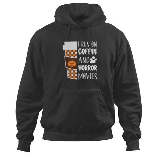 Discover I Run On Coffee And Horror Movies Halloween Costume Cinema Hoodies