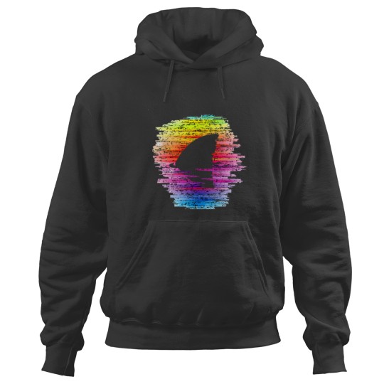 Discover Rainbow Waters Shark Fin Awareness TShirt Hoodies