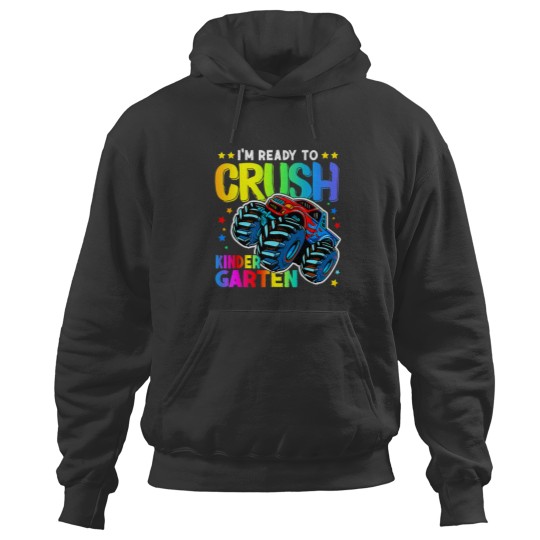 Discover I'm Ready To Crush Kindergarten Monster Truck Back To School-min Hoodies