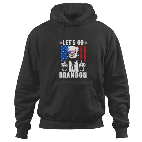 Discover Let’s Go Brandon  Funny Usa Flag Hoodies