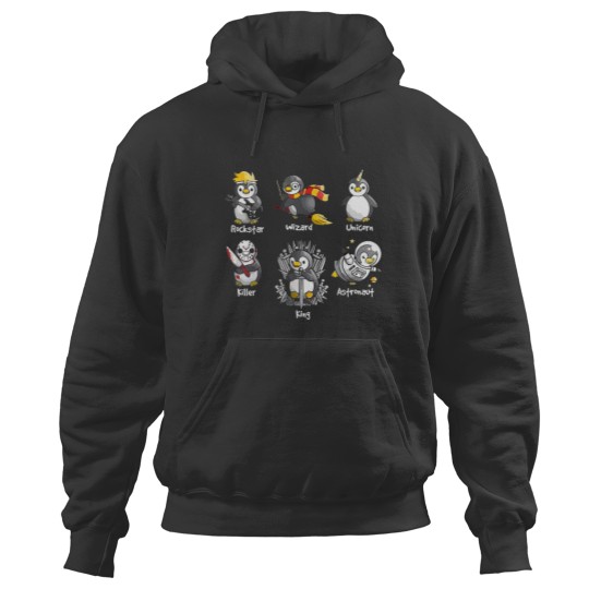 Discover Funny All The Types Of Penguins Of The World Graphic Hoodies