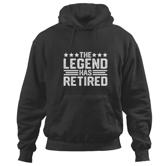 Discover The Legend Has Retired Retirement Funny Hoodies