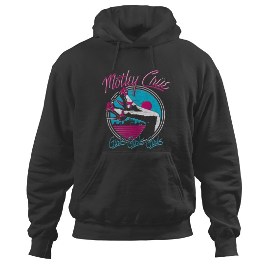 Discover Motley Crue Girls Girls Girls Heels Hoodie - Rock Band Apparel