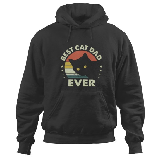 Discover Vintages Best Black Cat Dad Ever  Essential Hoodies