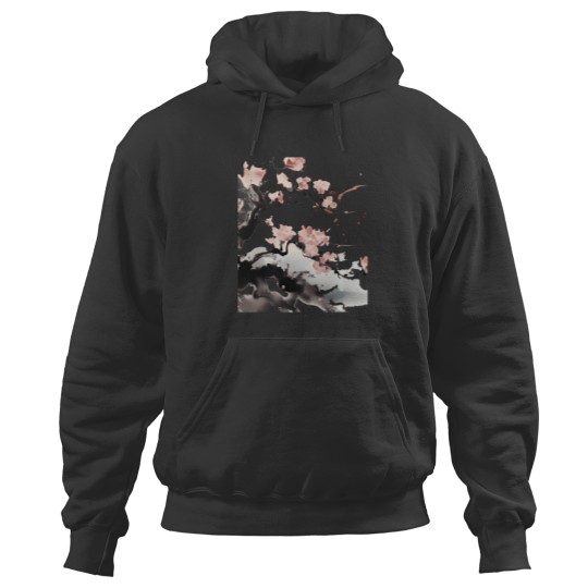 Discover Cherry Blossom With Japanese Ink 1 Hoodies
