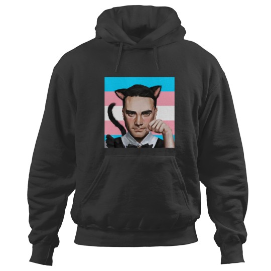 Discover Ben Shapiro Catboy maid Trans pride flag Hoodies